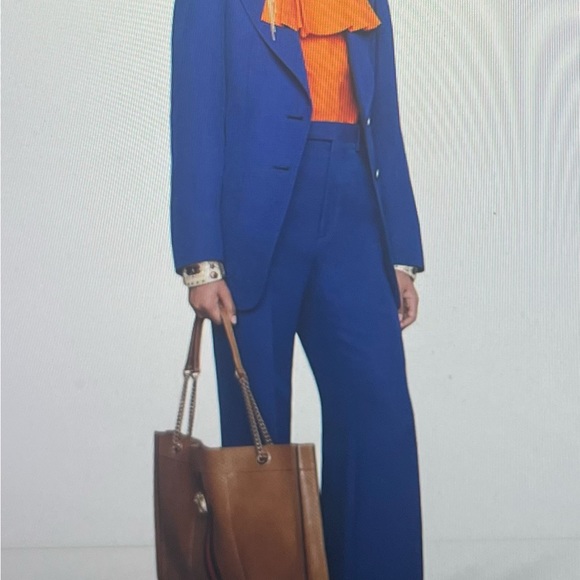 Gucci Jackets & Blazers - Gucci, NWT, part of Gucci’s ready to wear collection this blue silk Size 42